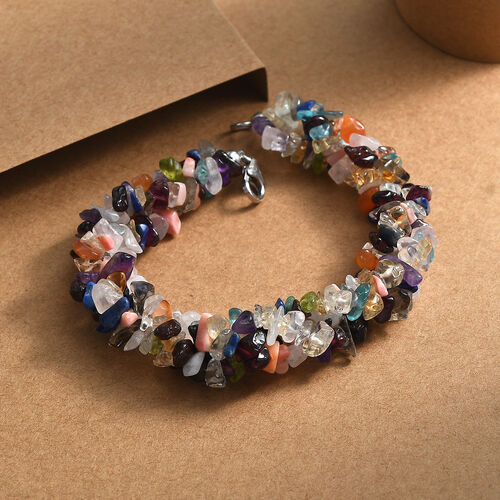 Multi-Edelstein Armband, 19 cm - 120 ct. image number 1