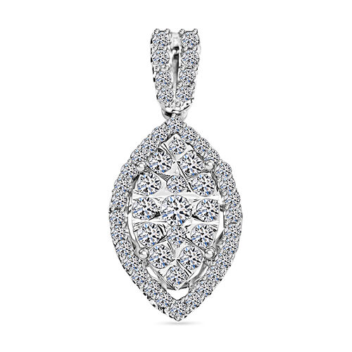 LUXURIANT DIAMOND- SI-GH Labor Diamant Anhänger in 417 Weißgold - 1 ct. image number 0