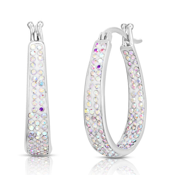 Wei&szlig;e Kristall-Ohrringe