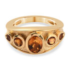 Madeira Citrin Ring 925 Silber vergoldet (Größe 17.00) ca. 1,15 ct image number 0
