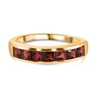 Mosambik Granat Ring 925 Silber vergoldet (Größe 17.00) ca. 1,39 ct