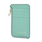 SENCILLEZ - 100% echtes Leder Portemonnaie mit RFID Schutz und 4 Kartenfächern, Mintgrün