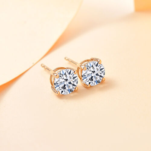 LUXURIANT DIAMOND- VS-GH Labor Diamant Ohrringe in 585 Gelbgold - 1 ct. image number 2