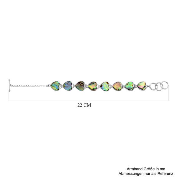 Abalone Muschel Armband cca. 19 cm mit 2.5 cm extender, Reine Legierung image number 7