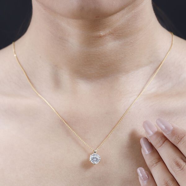 Moissanit Anhänger in 585 Gold - 2,17 ct. image number 8