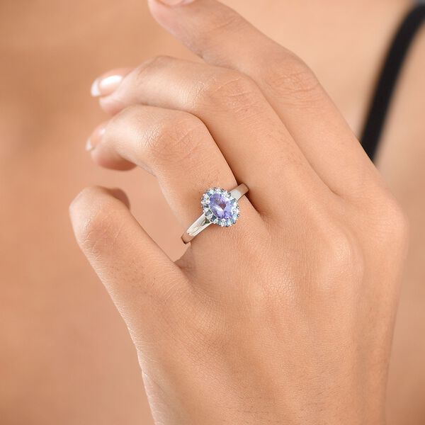D'Joy Tansanit, blauer Diamant und Zirkon Ring - 0,88 ct. image number 2