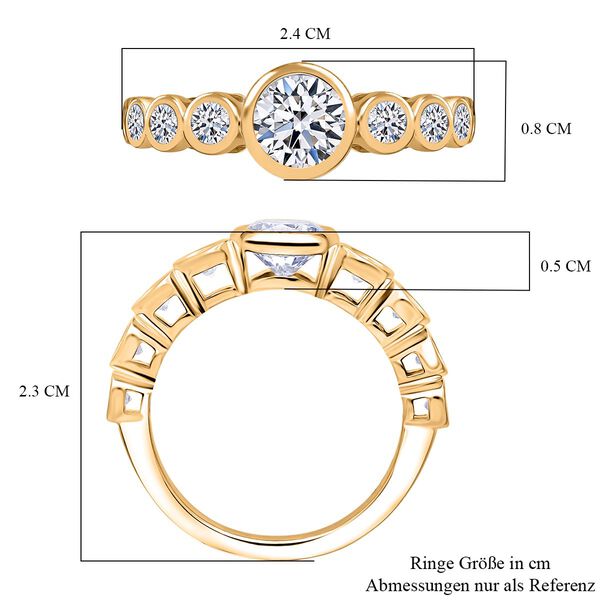 LUXURIANT SGL zertifizierter SI-GH Labor Diamant Ring - 1,51 ct. image number 6