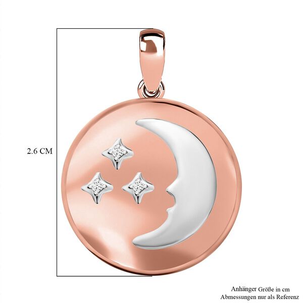 Cosmic Magic runder Anh&auml;nger, Ros&eacute;gold Vermeil Silver image number 5