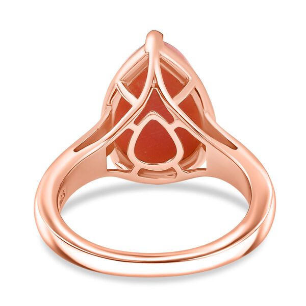 D&rsquo;joy AA Vinicunca-Peruanischer Opal Ring 925 Silber 750 ros&eacute;vergoldet (Gr&ouml;&szlig;e 18.00) ca. 3,96 ct image number 6