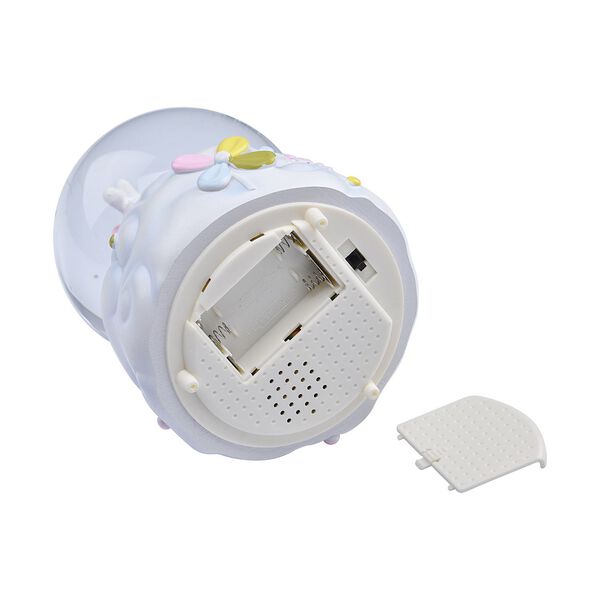 Glitzerkugel mit Musik, Der Hase und das M&auml;dchen, 11x15.5cm, wei&szlig; image number 7