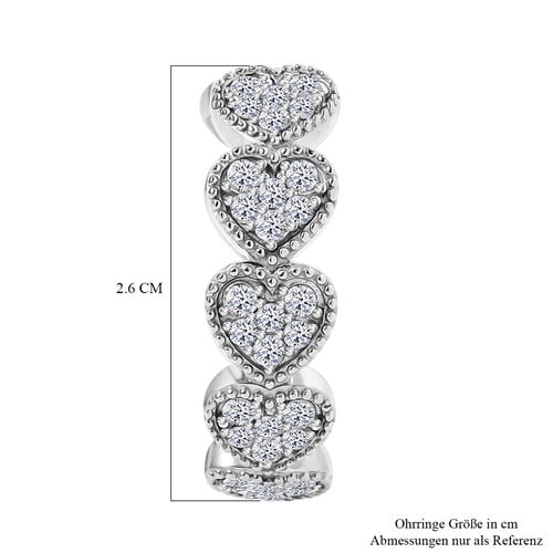 LUXURIANT DIAMOND- SGL zertifizierte SI-GH Labor Diamant Ohrringe, 925 Silber rhodiniert - 1,50 ct. image number 4