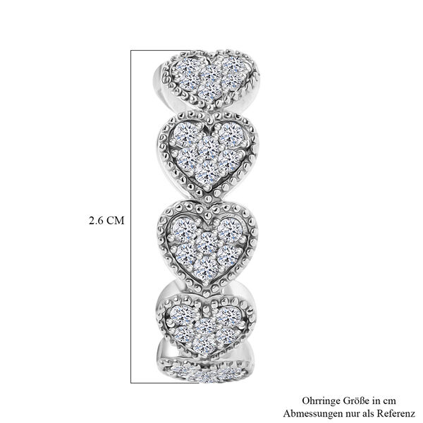 LUXURIANT DIAMOND- SGL zertifizierte SI-GH Labor Diamant Ohrringe, 925 Silber rhodiniert - 1,50 ct. image number 5