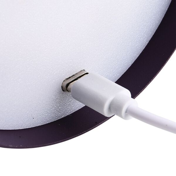 Wiederaufladbare, dimmbare Metall-Tischlampe, 11x38cm, Violett image number 7