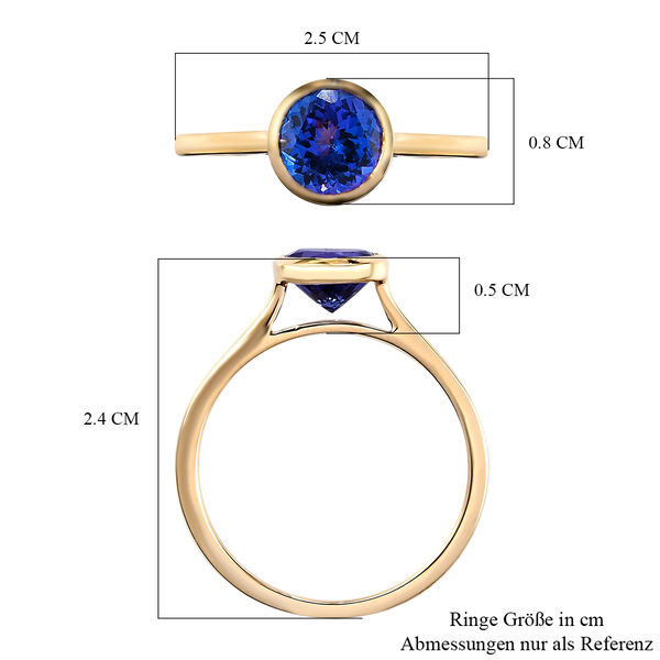 AA Tansanit-Ring, 585 Gold  ca. 1,31 ct image number 7