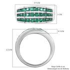 Premium Kagem sambischer Smaragd-Ring, 925 Silber platiniert  ca. 1,40 ct image number 6
