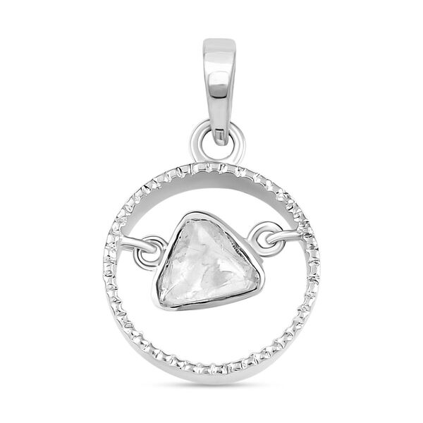 Handgearbeiteter Polki-Diamant-Anh&auml;nger