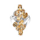 Citrin Ring Edelstahl (Größe 21.00) ca. 4,52 ct
