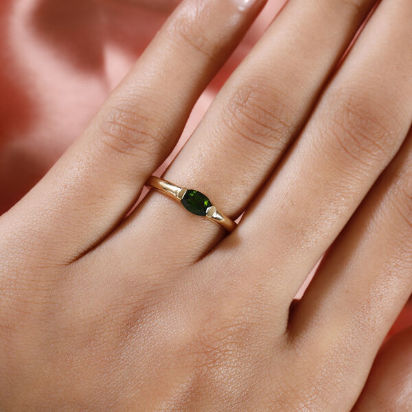 Nat&uuml;rlicher Chromdiopsid-Ring - 0,50 ct. image number 3