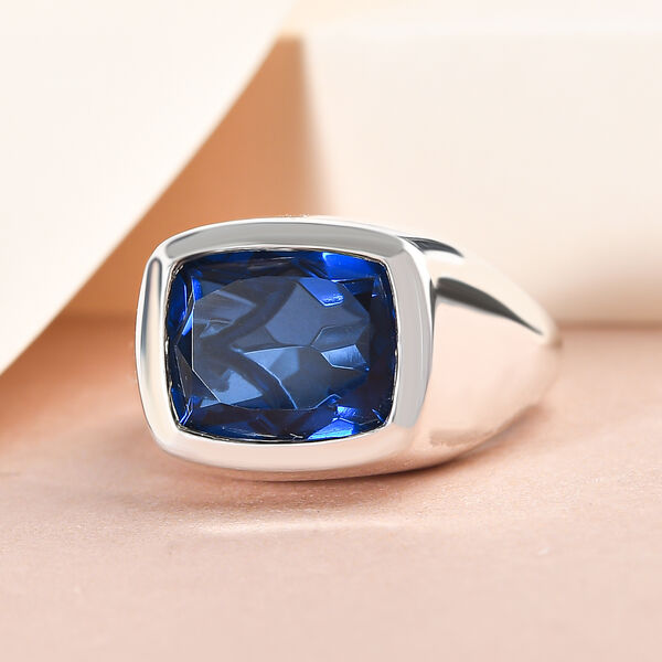 Ceylonfarbener Quarz-Ring, 925 Silber platiniert - 6,18 ct.&nbsp; image number 2