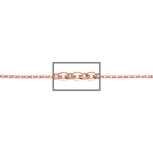 Ankerkette, 925 Silber rosévergoldet, ca. 50 cm image number 0