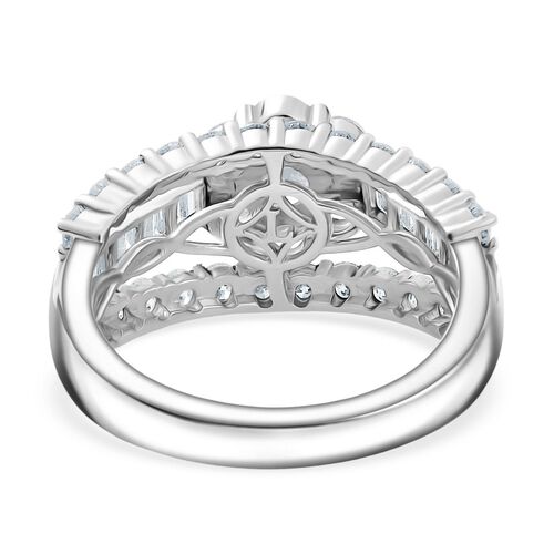 Lab Grown Diamant SI Ring 925 Silber rhodiniert (Größe 18.00) ca. 2,00 ct image number 5