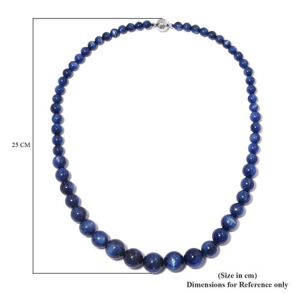 Kyanit Halskette mit Magnetschloss, 50 cm, 925 Silber rhodiniert ca. 446,50 ct image number 5