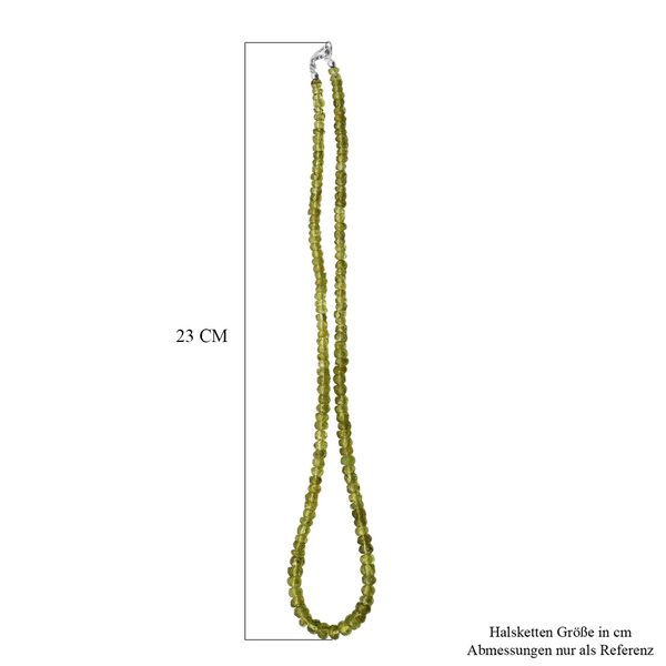AA Peridot Halskette, 45 cm - 75 ct. image number 4