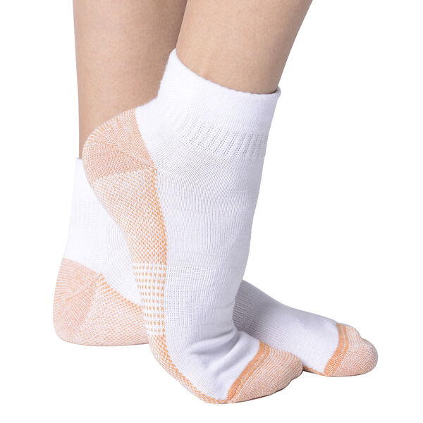 4er-Set Kupfer Socken, Größe L/XL, Länge 30 cm, Weiß image number 5