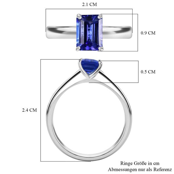 RHAPSODY AAAA Tansanit Ring in 950 Platin - 1,20 ct. image number 6