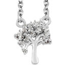 LUSTRO STELLA - Zirkonia Halskette ca. 45 cm 925 Silber ca. 0,31 ct