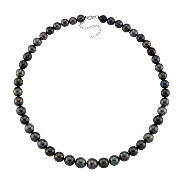 LUXORO AAA Tahiti Perle (8-12 mm) Halskette ca. 45 cm 417 Weiß Gold image number 2