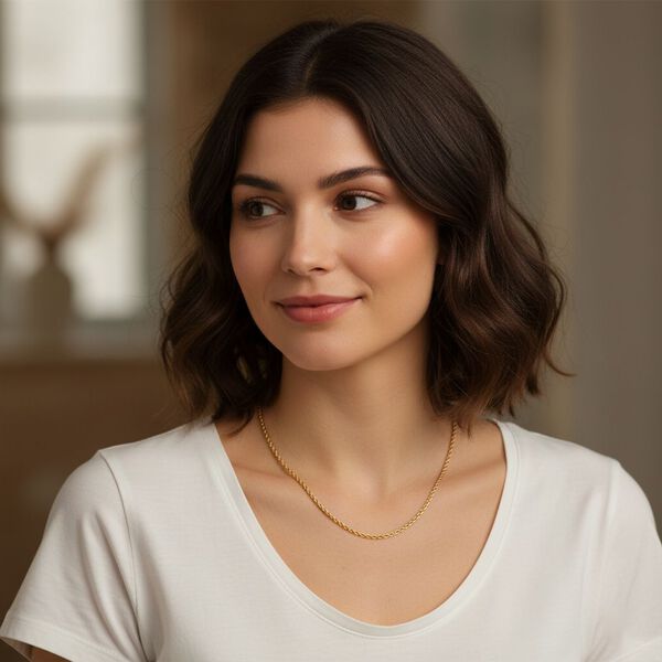 585 Gold Halskette ca. 75 cm ca. 4,98g image number 2