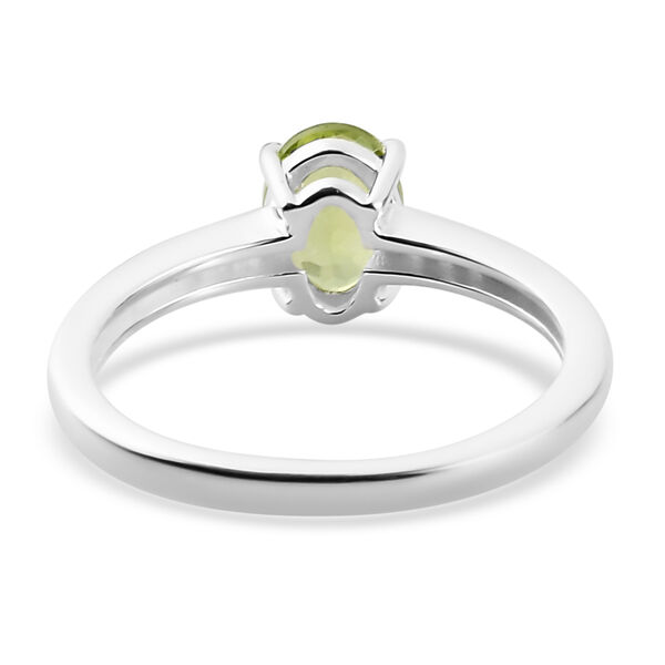 Nat&uuml;rlicher Peridot und Zirkon-Ring, 925 Silber  ca. 0,90 ct image number 6