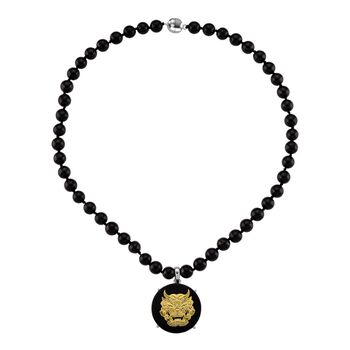 D'Joy Shungit Halskette ca. 45 cm 925 Silber rhodiniert ca. 205,16 ct.