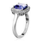 RHAPSODY Tansanit Ring mit Diamant-Halo image number 4