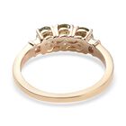 AA Demantoid Granat und Diamant Ring 375 Gelbgold image number 5