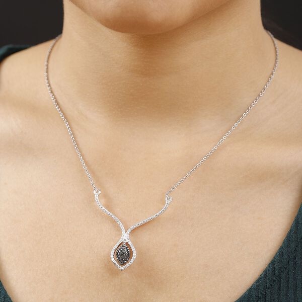 Halskette mit Champagner Diamantakzenten, 45 cm image number 2