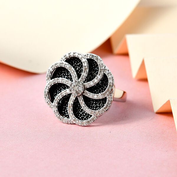 GP Italian Garden Kollektion - Diamant und Kanchanaburi blauer Saphir-Ring - 0,50 ct. image number 2