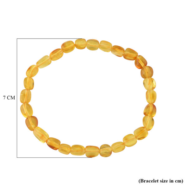 Nat&uuml;rlicher Baltischer Bernstein Armband Flexibles (ca. 18-19 cm) image number 5