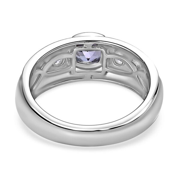 Tansanit und Zirkon Ring - 0,76 ct. image number 5