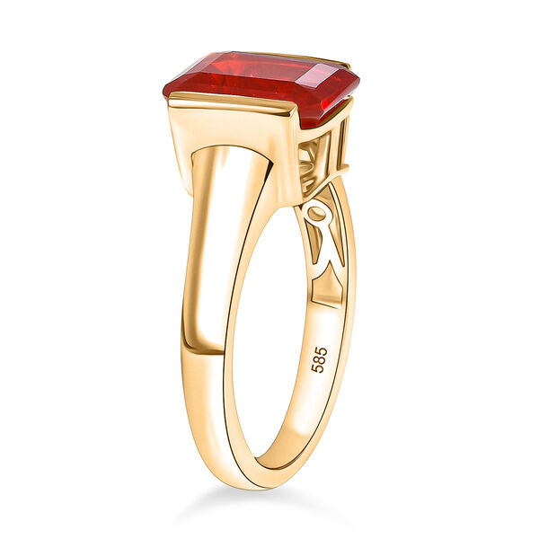 LUXORO AAAA Blaze Feueropal Ring in 585 Gold - 2,12 ct. image number 5