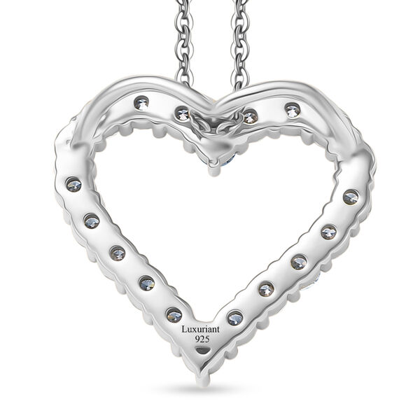 LUXURIANT SGL zertifizierter SI-GH Labor Diamant Anh&auml;nger mit 45cm Kette, 925 Silber rhodiniert - 1 ct. image number 5