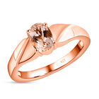 AAA Marropino Morganit Ring, 925 Silber Roségold Vermeil (Größe 16.00) ca. 0,78 ct image number 3