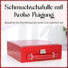 Schmuckschatulle mit Kroko-Prägung, Rot image number 6