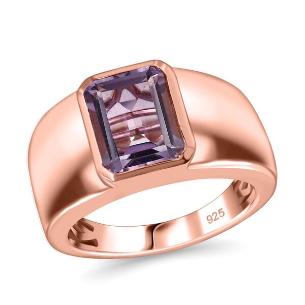 Rosa Amethyst Ring 925 Silber Ros&eacute;gold Vermeil (Gr&ouml;&szlig;e 21.00) ca. 2,31 ct image number 3