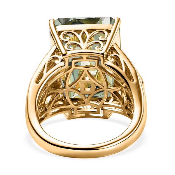 D'Joy Prasiolith, Verde Onyx und Moissanit Ring und Anh&auml;nger mit 50cm Kette image number 5