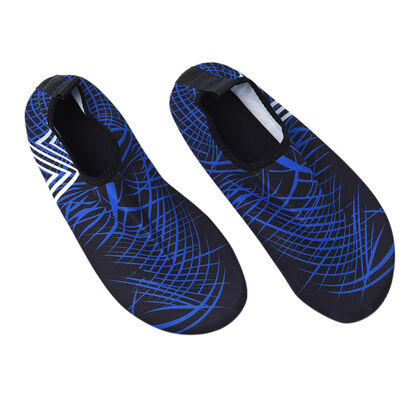 Unisex Aquaschuhe, Rutschfest & Schnelltrockend, Größe 36-37, Blau-Weiß