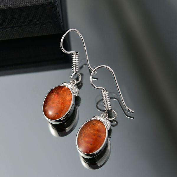 Feuer Opal Matrix Ohrringe 950 Kupfer ca. 11.00 ct image number 2