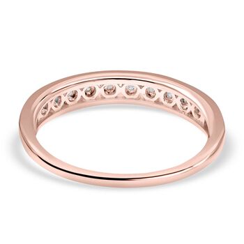 Diamant Ring, 925 Silber Ros&eacute;gold Vermeil