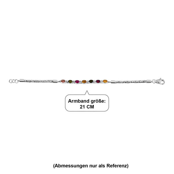 D'Joy Multi-Turmalin 19cm Armband - 3,13 ct. image number 6